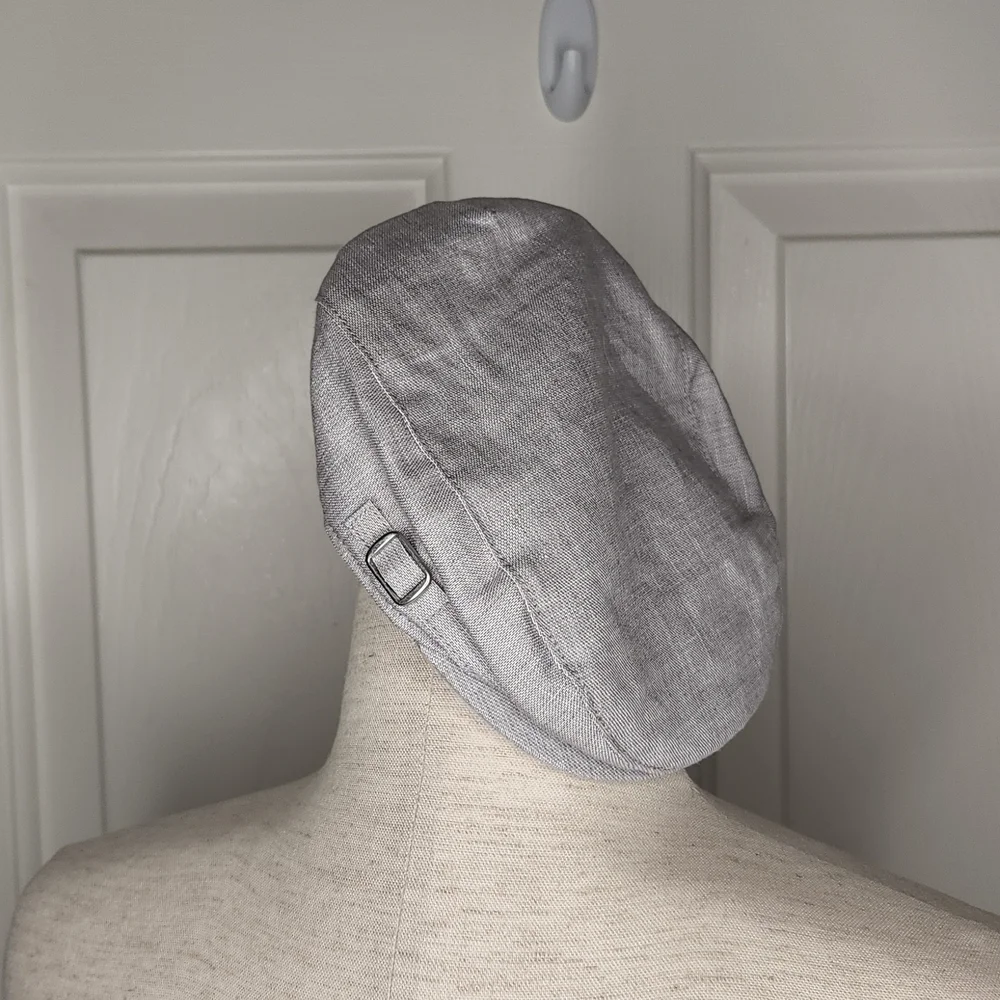 𝅺JANIE and Jack Linen Newsboy Cap Size 0-6 Months